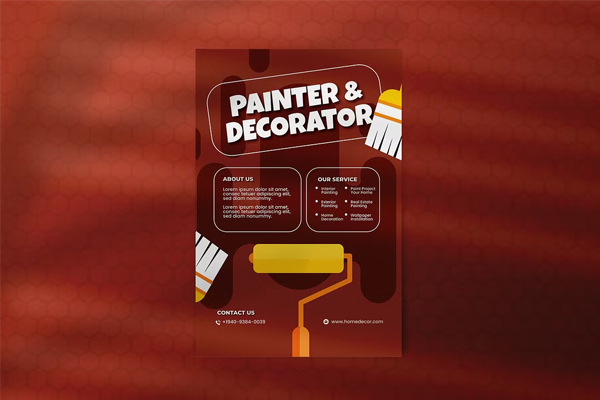 Painting Advertisement Poster Templates – Trendy Layouts for Contemporary Promotions | High-Resolution PSD and Vector Formats